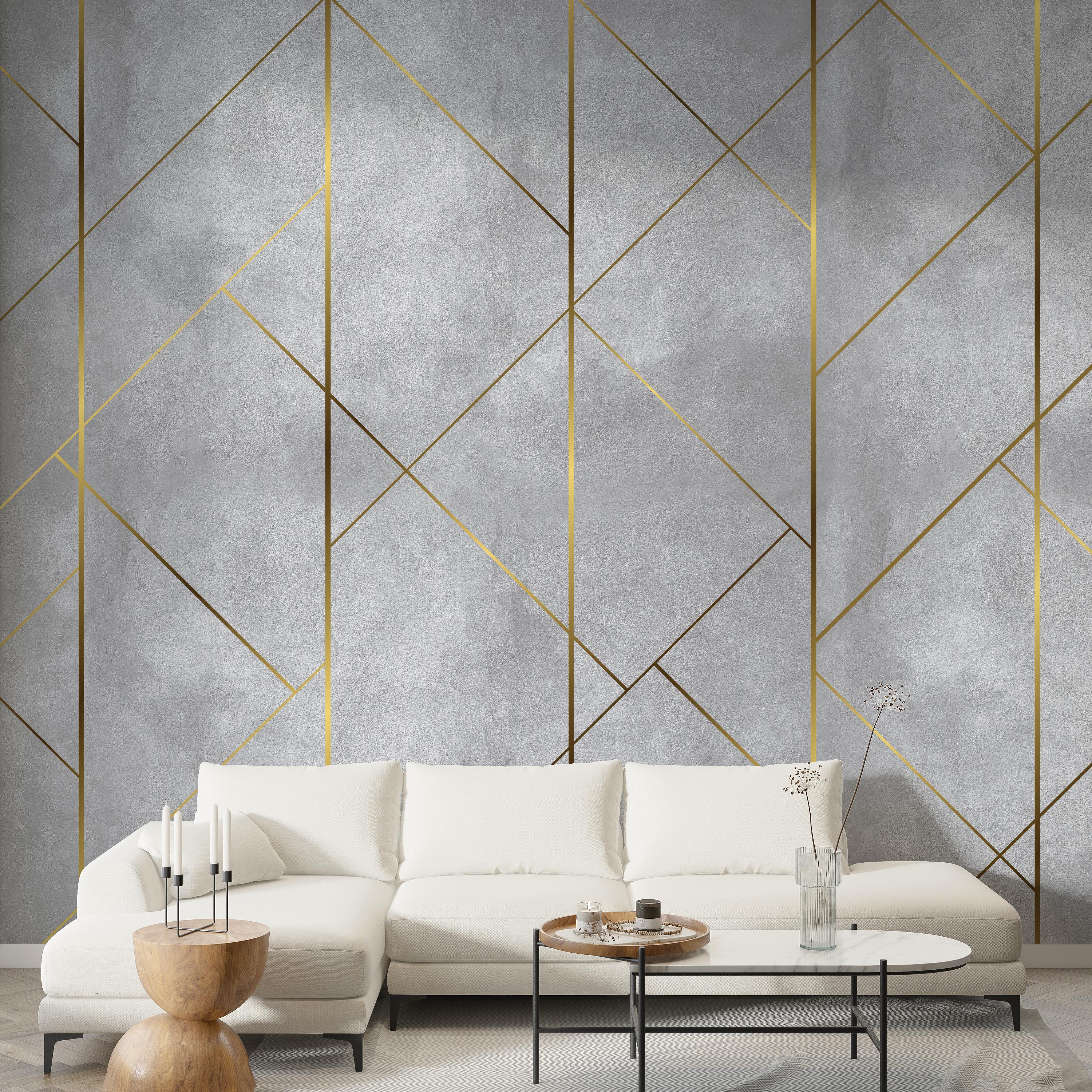 Premium abstract geometric wallpaper design